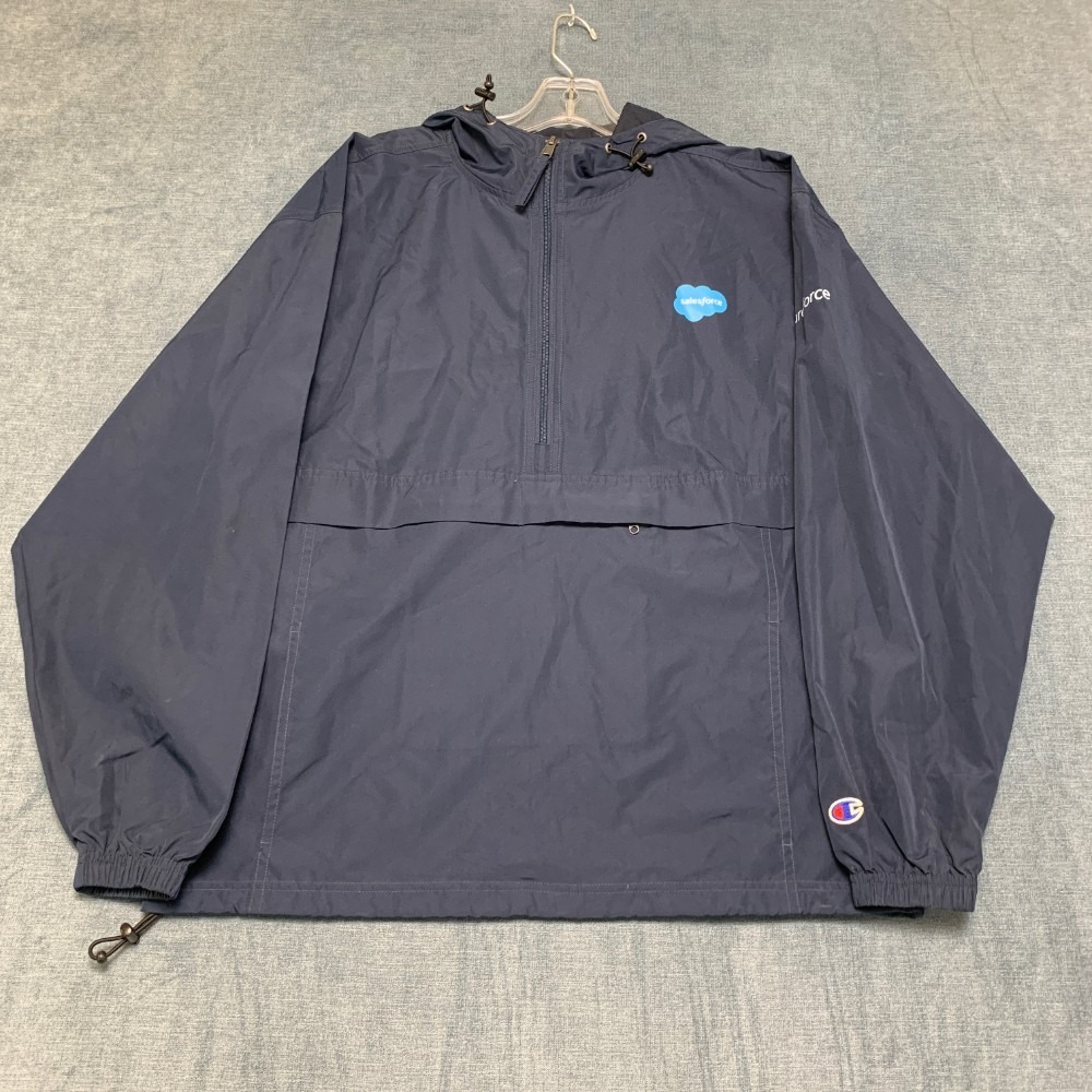 Champion Futureforce Windbreaker Jacket Mens Medium Blue Authentic Athleticwear